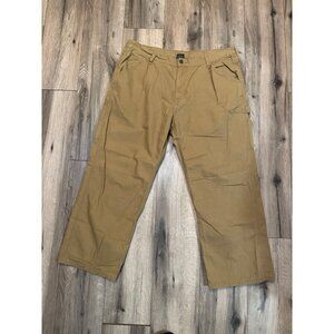 Mens Faded Glory Khaki Cargo Carpenters Pants 40X30 100% Cotton Casual Wear